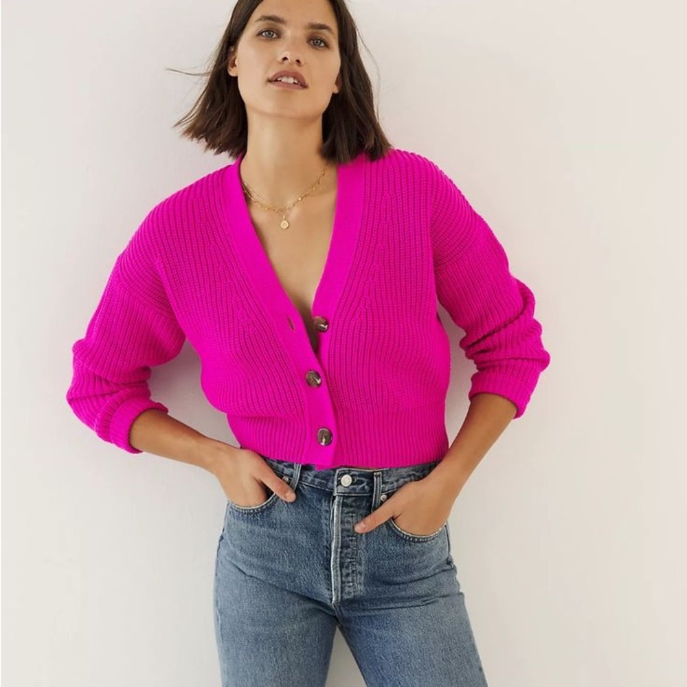 Maeve Pink Women's Cardigan Sweater